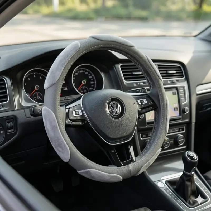 Cache Volant Confort Gris Ergonomique – Accessoire Auto Élégant en Tunisie