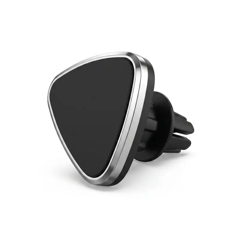 Support Téléphone Magnétique Voiture – Fixation Grille d'Aération – Rotation 360° – Universel