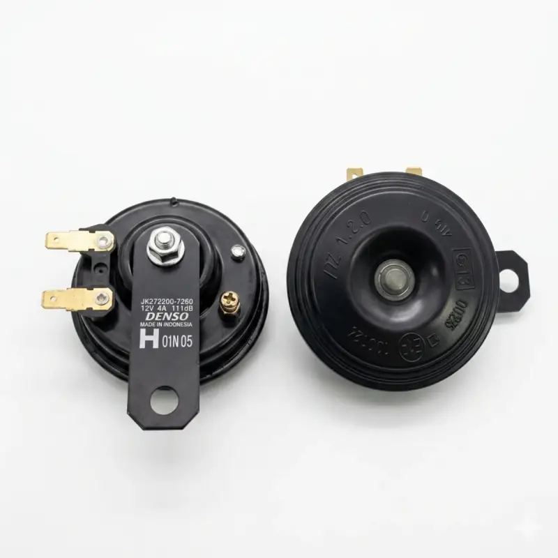 Klaxon Automobile Denso Compact Fullpower Tone – Double Avertisseur Sonore Puissant – Qualité Japonaise