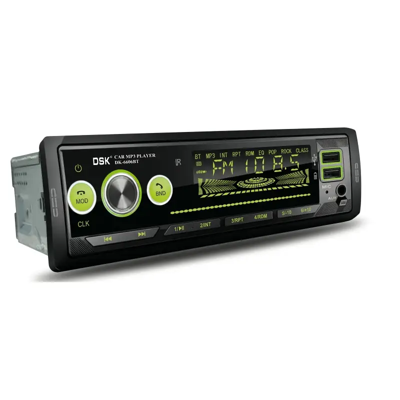 Autoradio Bluetooth DSK DK-6606BT Panel Démontable RGB USB/SD/FM