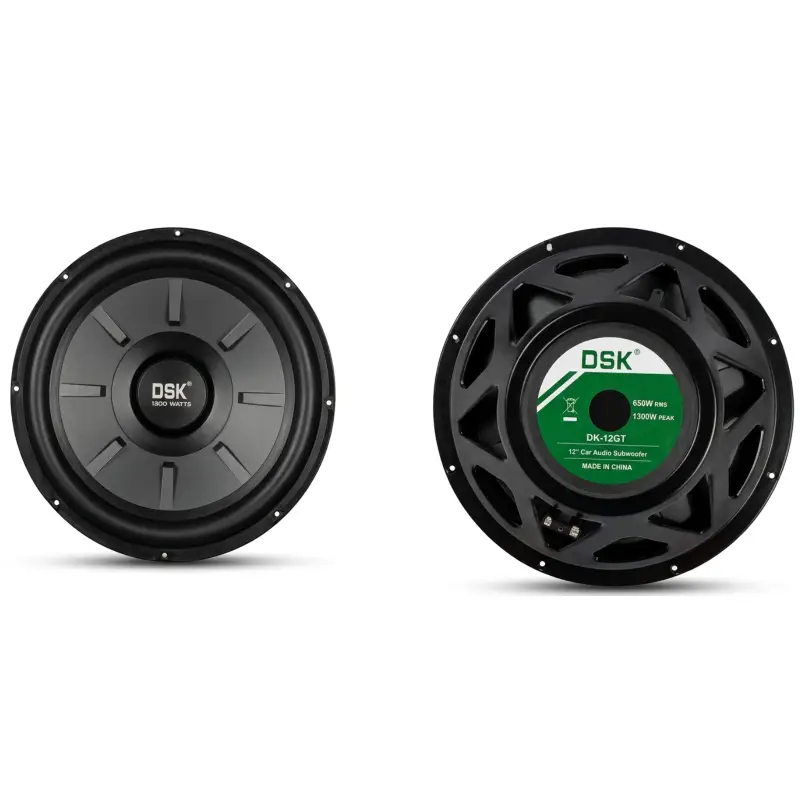 Subwoofer Voiture 12" DSK DK-12GT 1300W Peak – Basse Puissante Tunisie