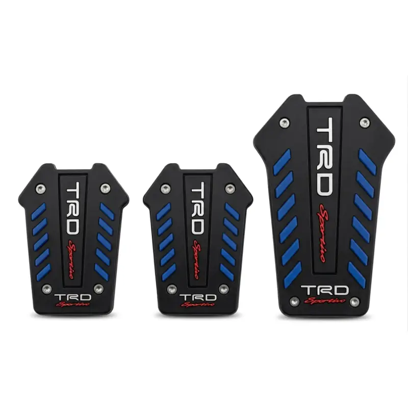 Pédales sport TRD antidérapantes universelles (boîte manuelle) bleu